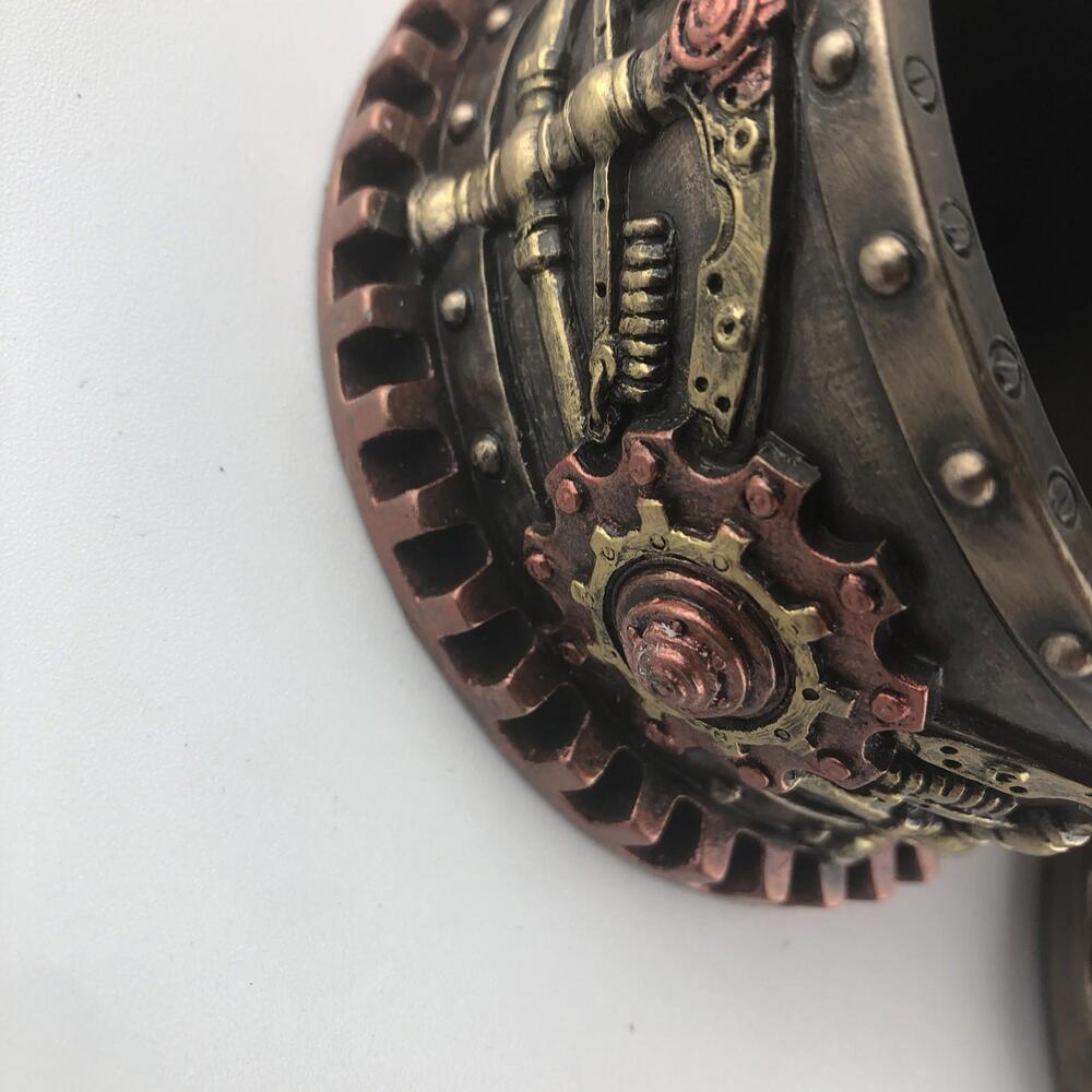 Decorative Bronze Finish Steampunk Octopus Trinket Box Kraken Norse Sea Monster - Picture 6 of 9
